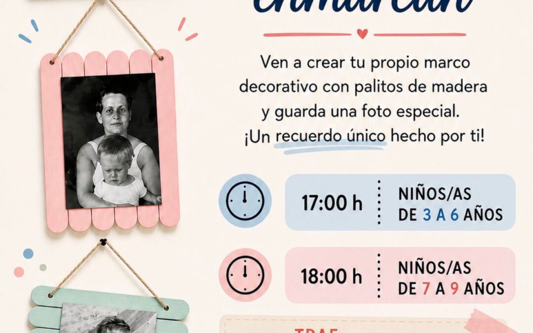 La Concejalía de Cultura organiza el taller infantil ‘Recuerdos que se enmarcan’ en la Biblioteca Municipal